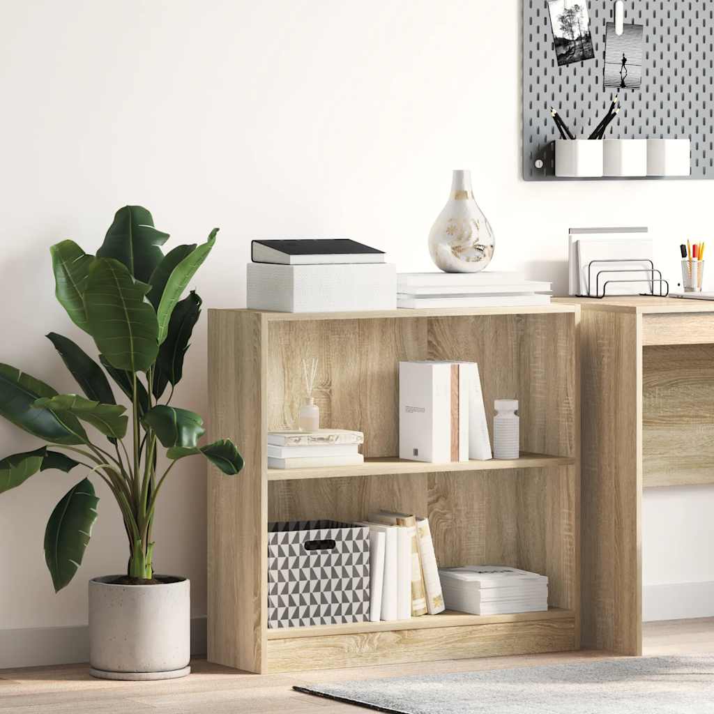 vidaXL Βιβλιοθήκη Sonoma Δρυς 80 x 24 x 75 εκ. από Τεχνητό Ξύλο