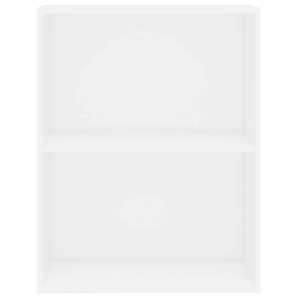 vidaXL Βιβλιοθήκη Λευκή 60x30x76,5 εκ. από Τεχνητό Ξύλο