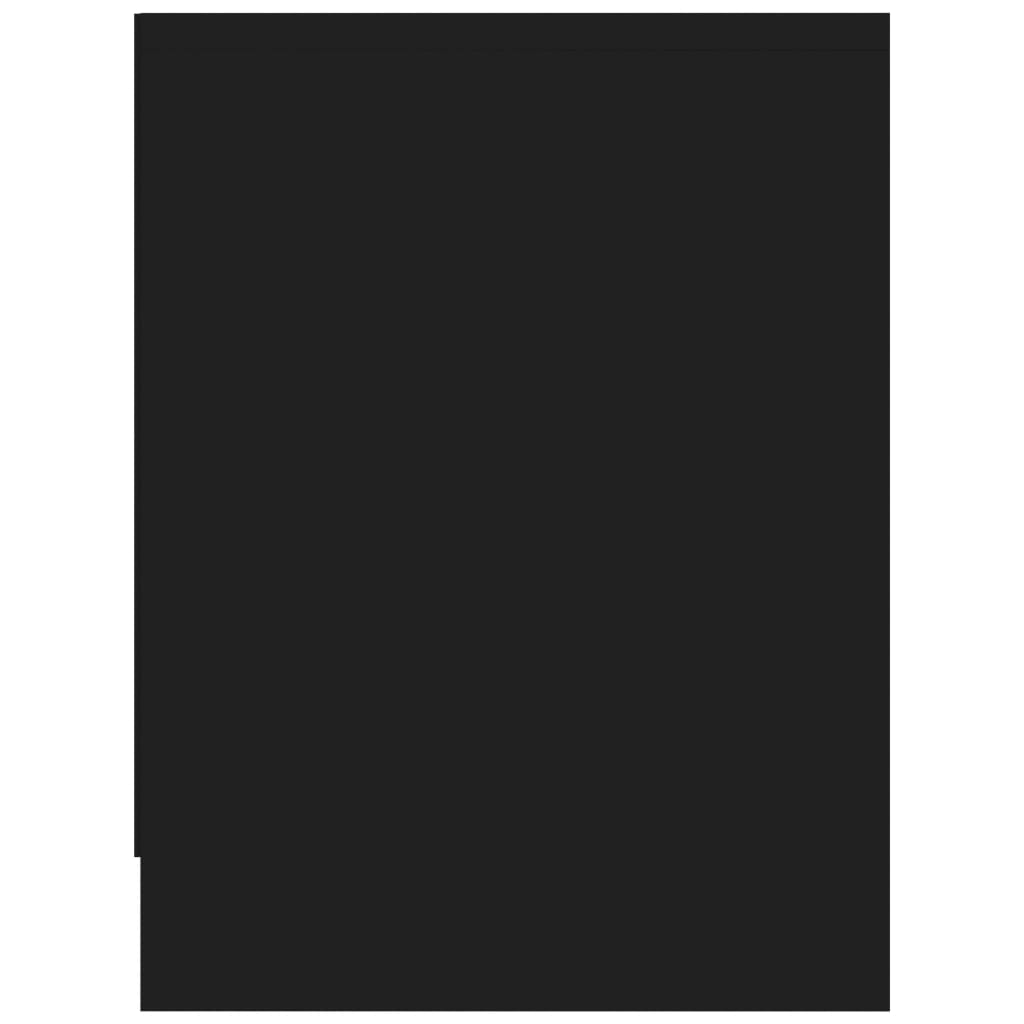 vidaXL Κομοδίνο Μαύρο 40 x 30 x 40 εκ. από Επεξ. Ξύλο