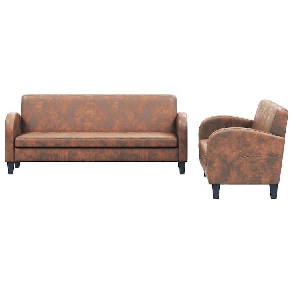 vidaXL Κομοδίνα 2 τεμ. Γκρι Σκυροδέματος 40x30x30 εκ. από Επεξ. Ξύλο