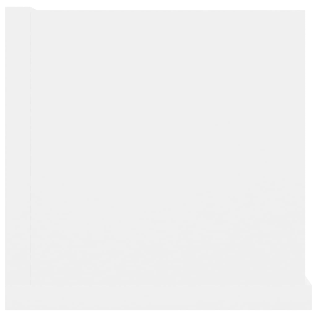 vidaXL Ράφι Τοίχου για CD Λευκό 100 x 18 x 18 εκ. από Επεξ. Ξύλο