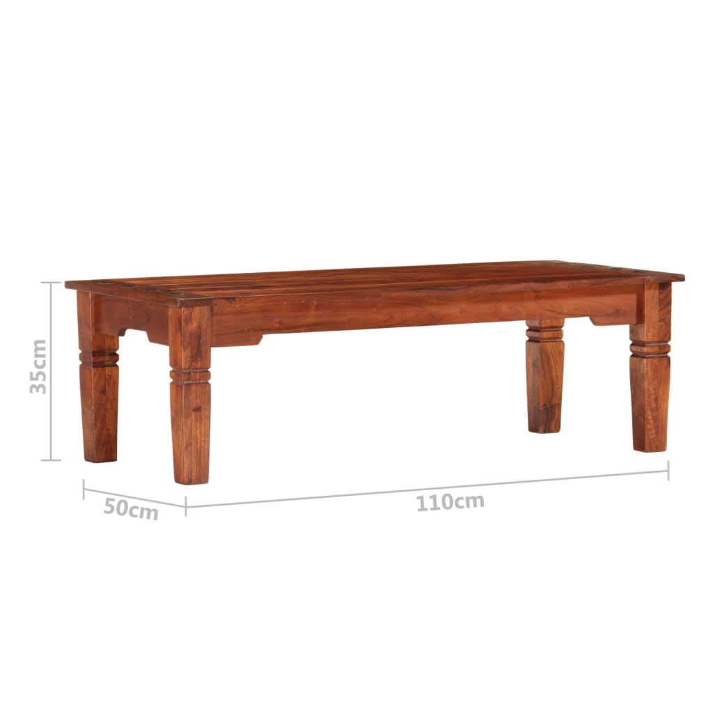 vidaXL Τραπεζάκι Σαλονιού 110x50x35 εκ. από Μασίφ Ξύλο Ακακίας