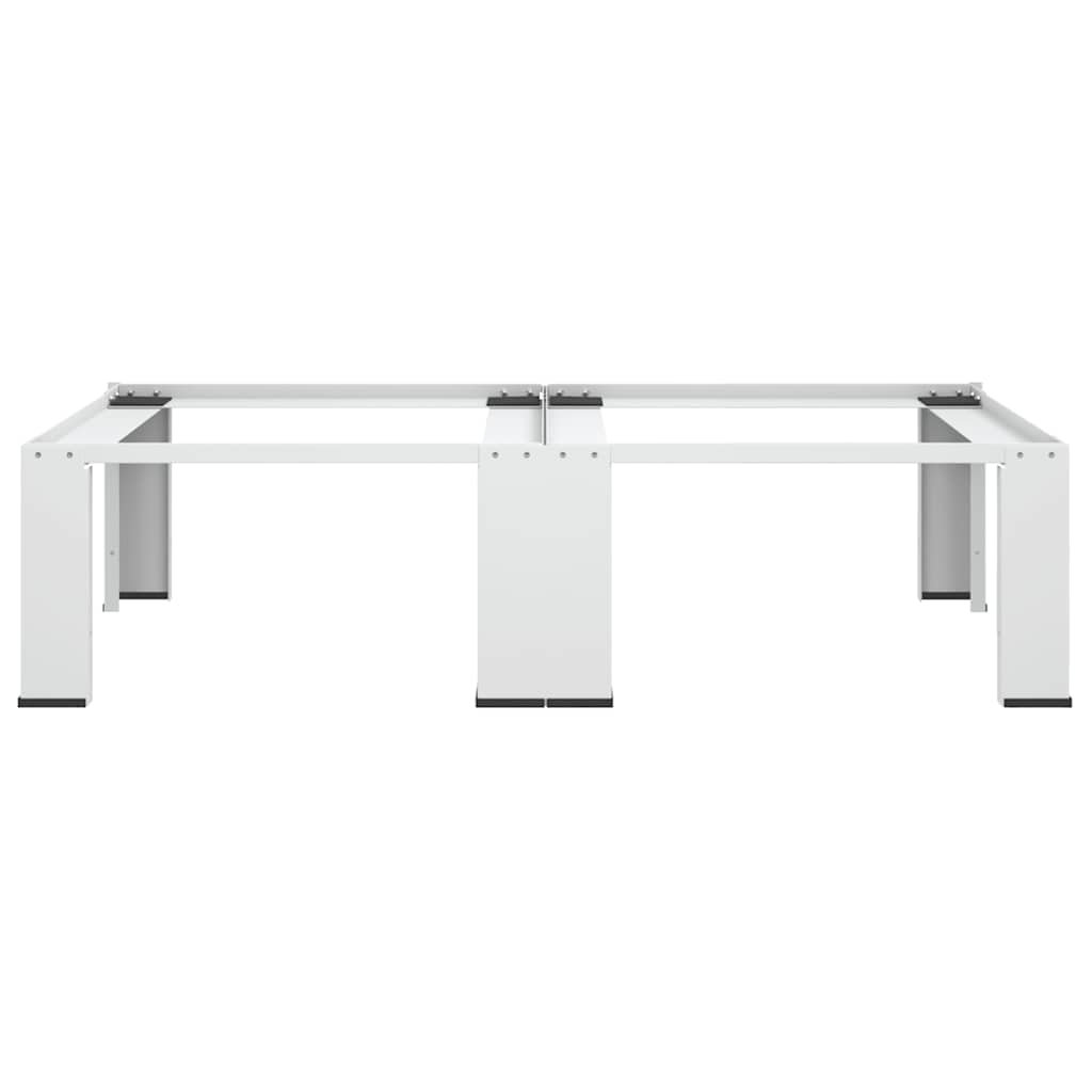 vidaXL Βάση Πλυντηρίου Ρούχων και Στεγνωτηρίου Διπλή Λευκή