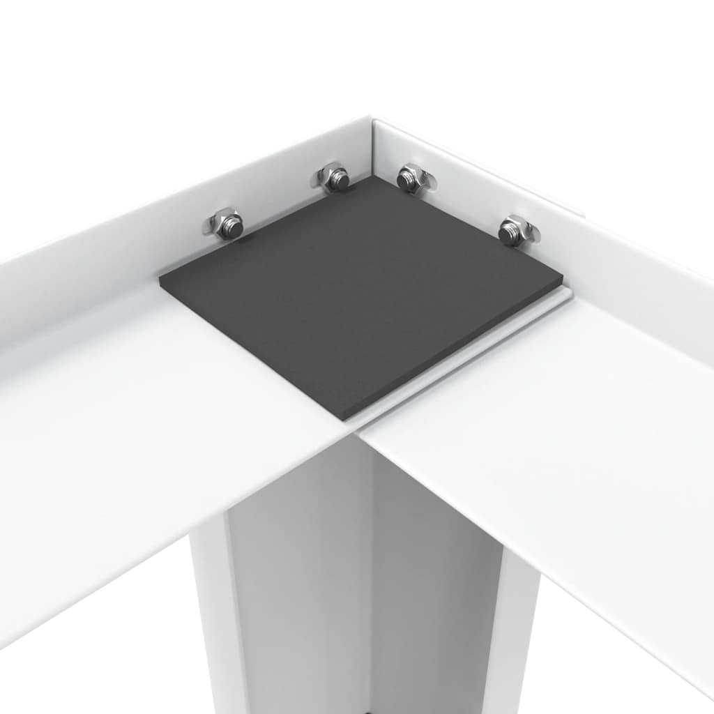 vidaXL Βάση Πλυντηρίου Ρούχων και Στεγνωτηρίου Διπλή Λευκή