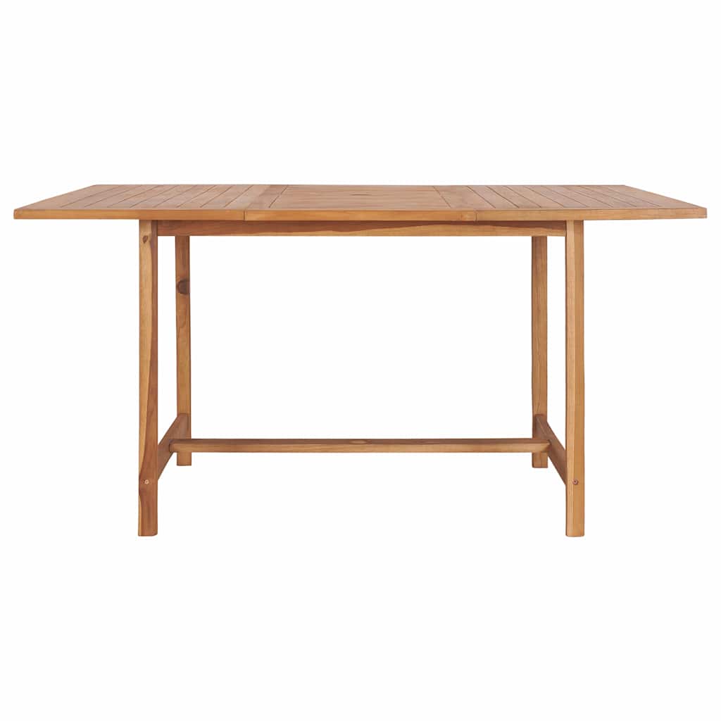 vidaXL Τραπέζι Κήπου 150 x 150 x 76 εκ. από Μασίφ Ξύλο Teak
