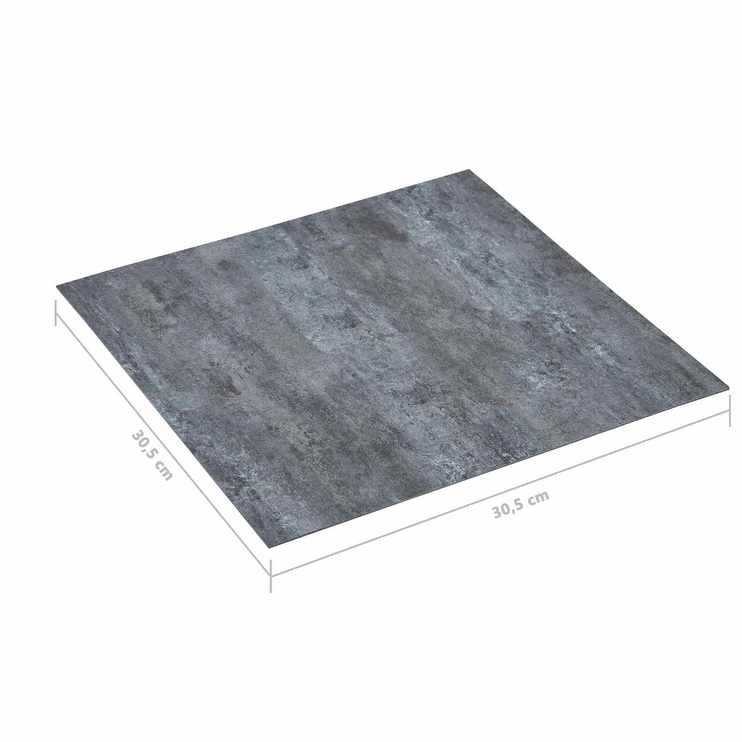 vidaXL Πλάκες Δαπέδου 5,11 τ.μ. 55 pcs PVC Γκρι Μάρμαρο