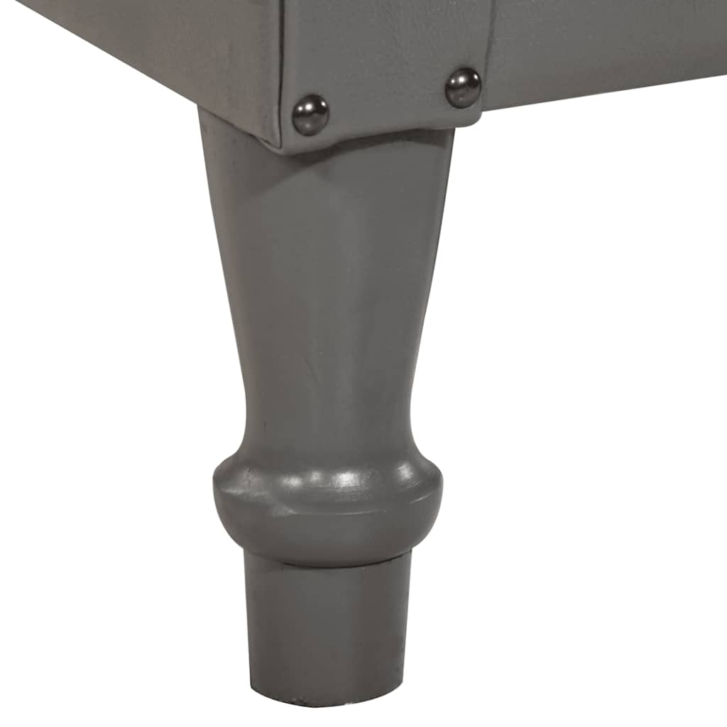 vidaXL Πολυθρόνα Γκρι από Γνήσιο Δέρμα