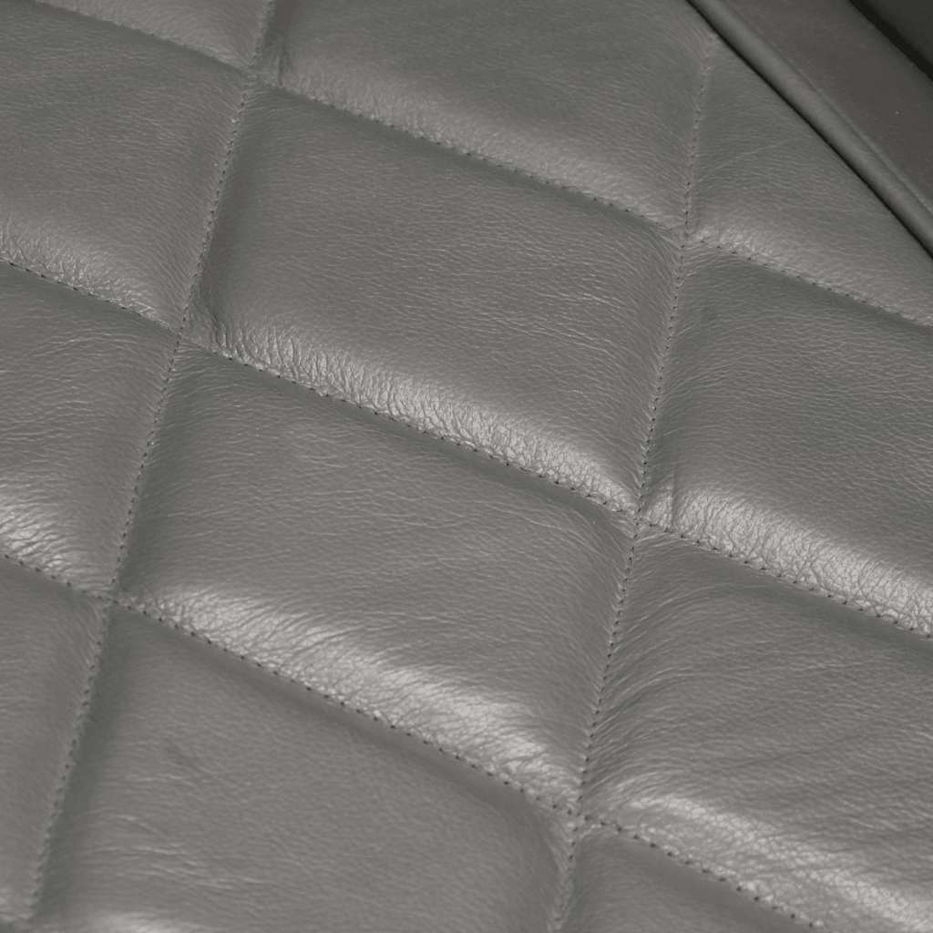 vidaXL Πολυθρόνα Μπάρελ Γκρι από Γνήσιο Δέρμα Κατσίκας