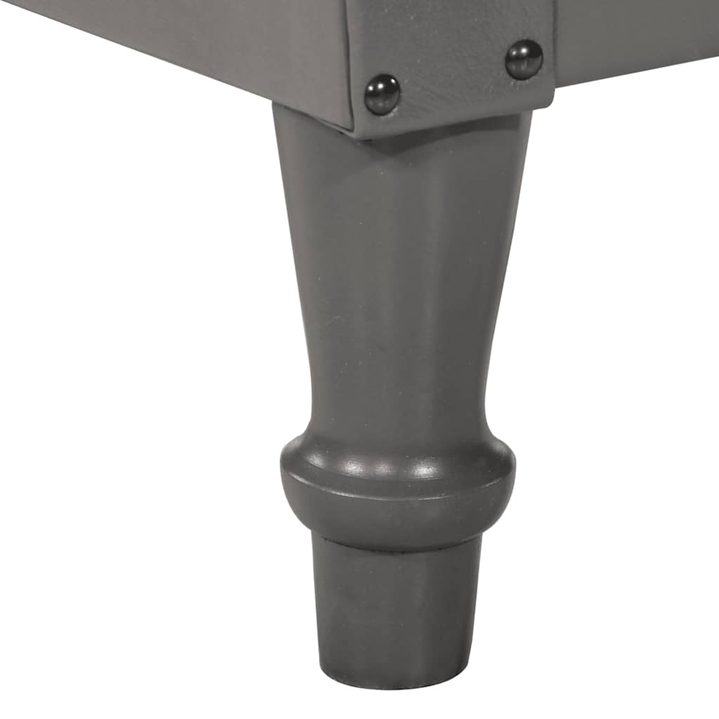 vidaXL Πολυθρόνα Μπάρελ Γκρι από Γνήσιο Δέρμα Κατσίκας