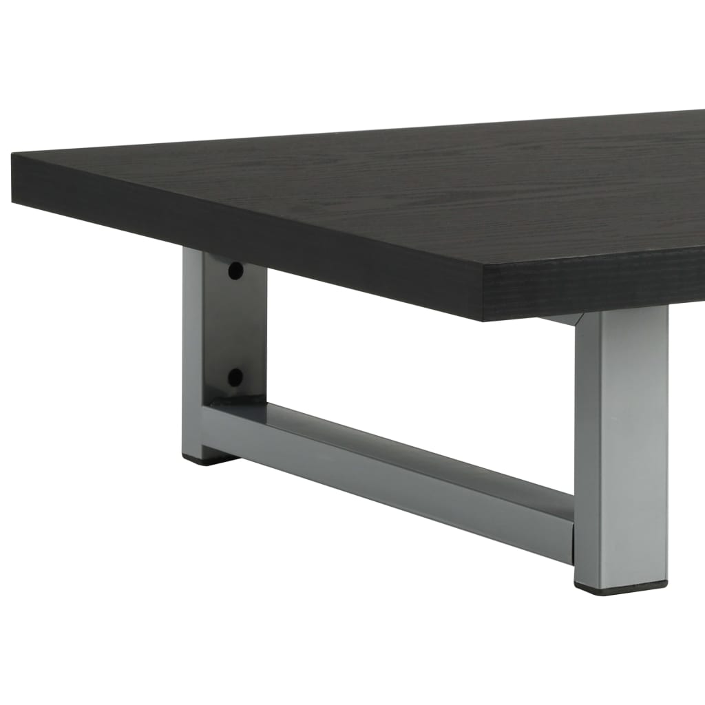 vidaXL Σετ Επίπλων Μπάνιου 2 Τεμαχίων Μαύρο Κεραμικό