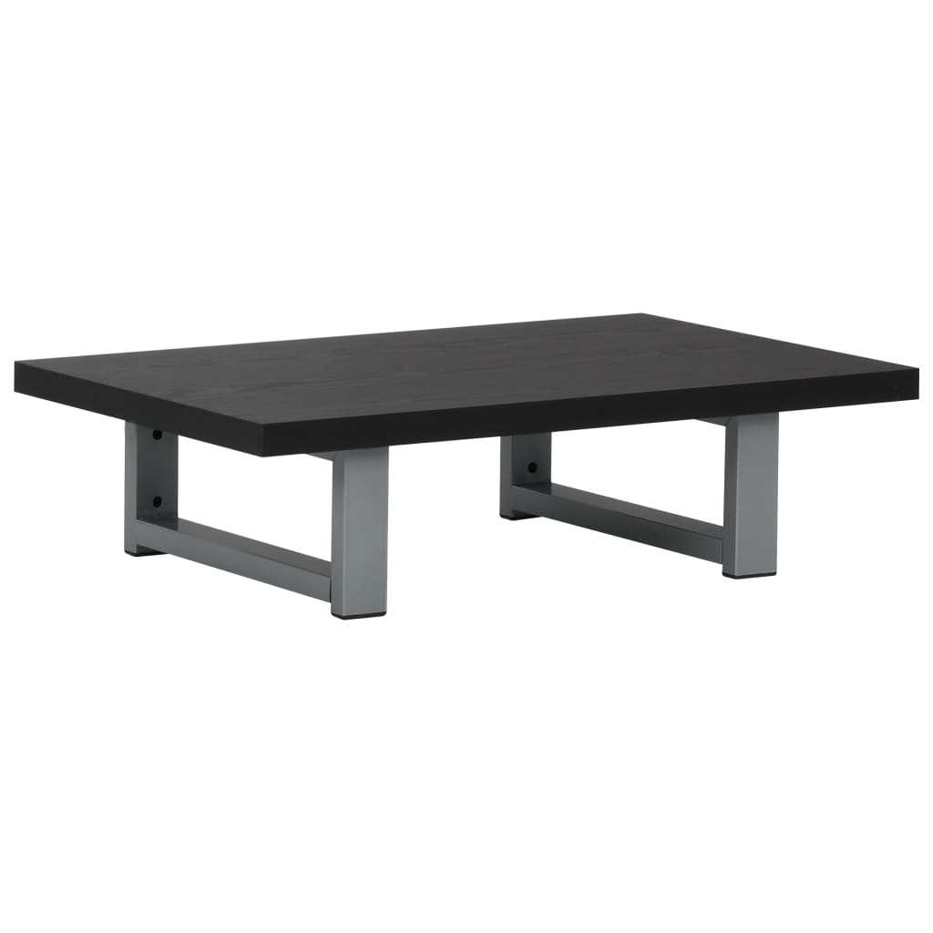 vidaXL Σετ Επίπλων Μπάνιου 2 Τεμαχίων Μαύρο Κεραμικό