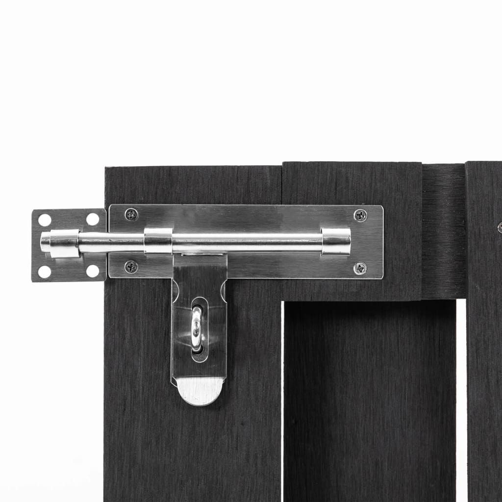 vidaXL Πόρτα Φράχτη Γκρι 100 x 60 εκ. από WPC