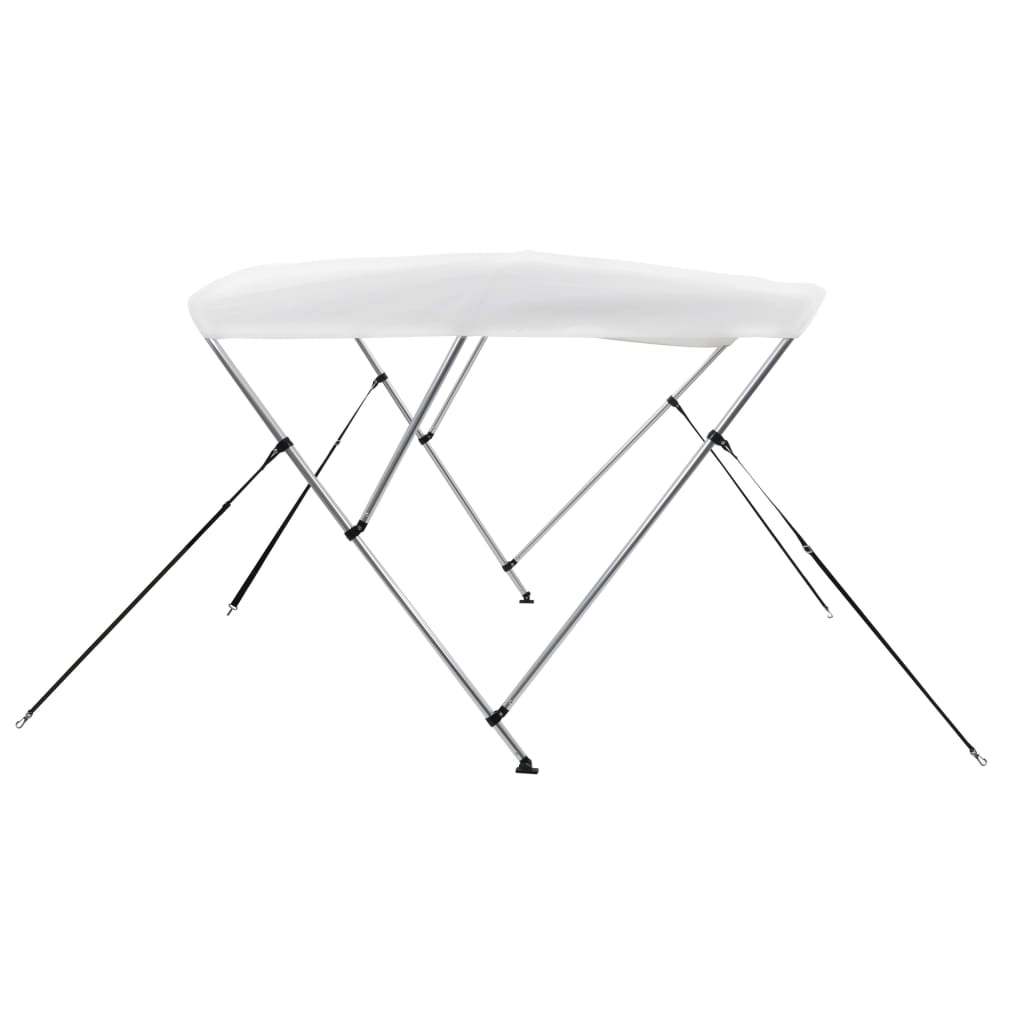 vidaXL Τέντα Σκάφους με 3 Αψίδες Λευκή 183 x 180 x 137 εκ.