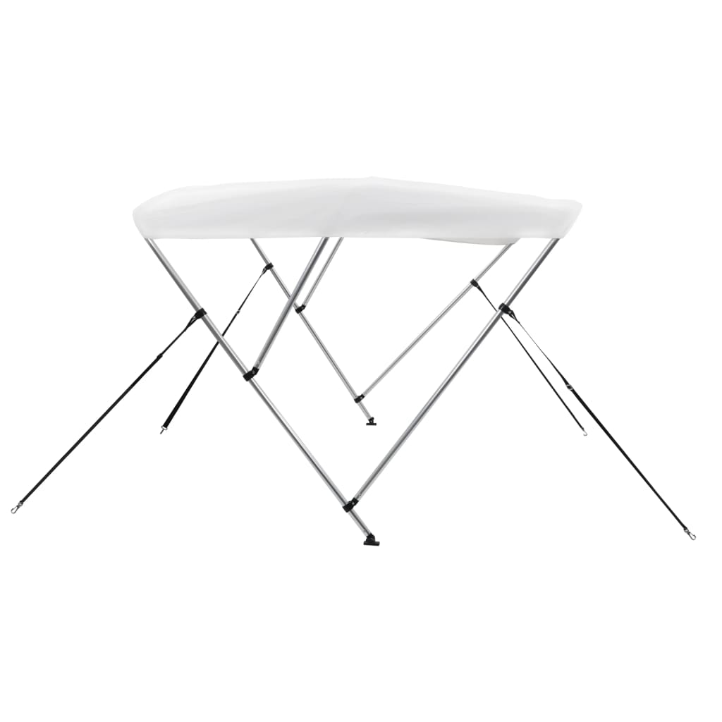 vidaXL Τέντα Σκάφους με 3 Αψίδες Λευκή 183 x 196 x 137 εκ.