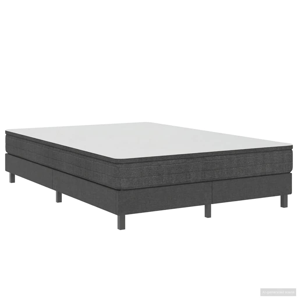vidaXL Πλαίσιο Κρεβατιού Boxspring Γκρι 160 x 200 εκ. Υφασμάτινο