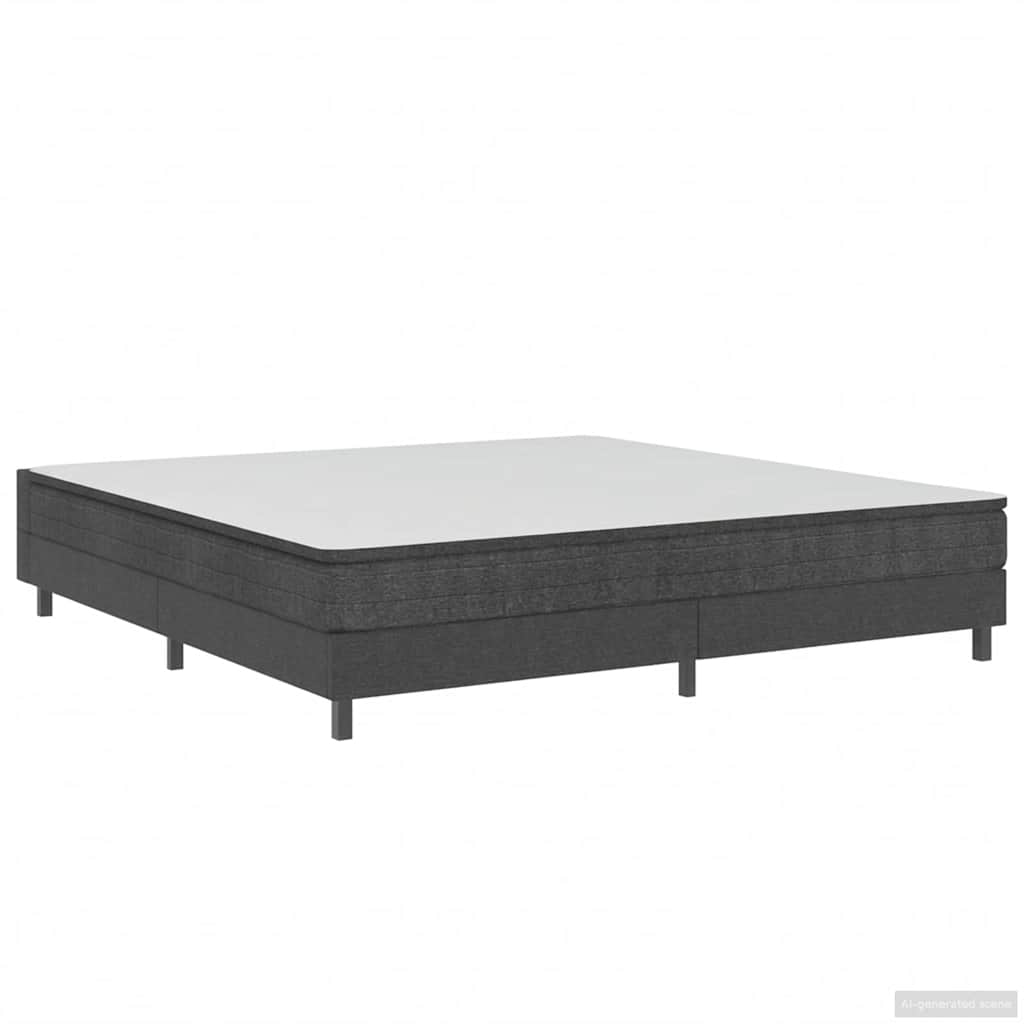 vidaXL Πλαίσιο Κρεβατιού Boxspring Γκρι 180 x 200 εκ. Υφασμάτινο