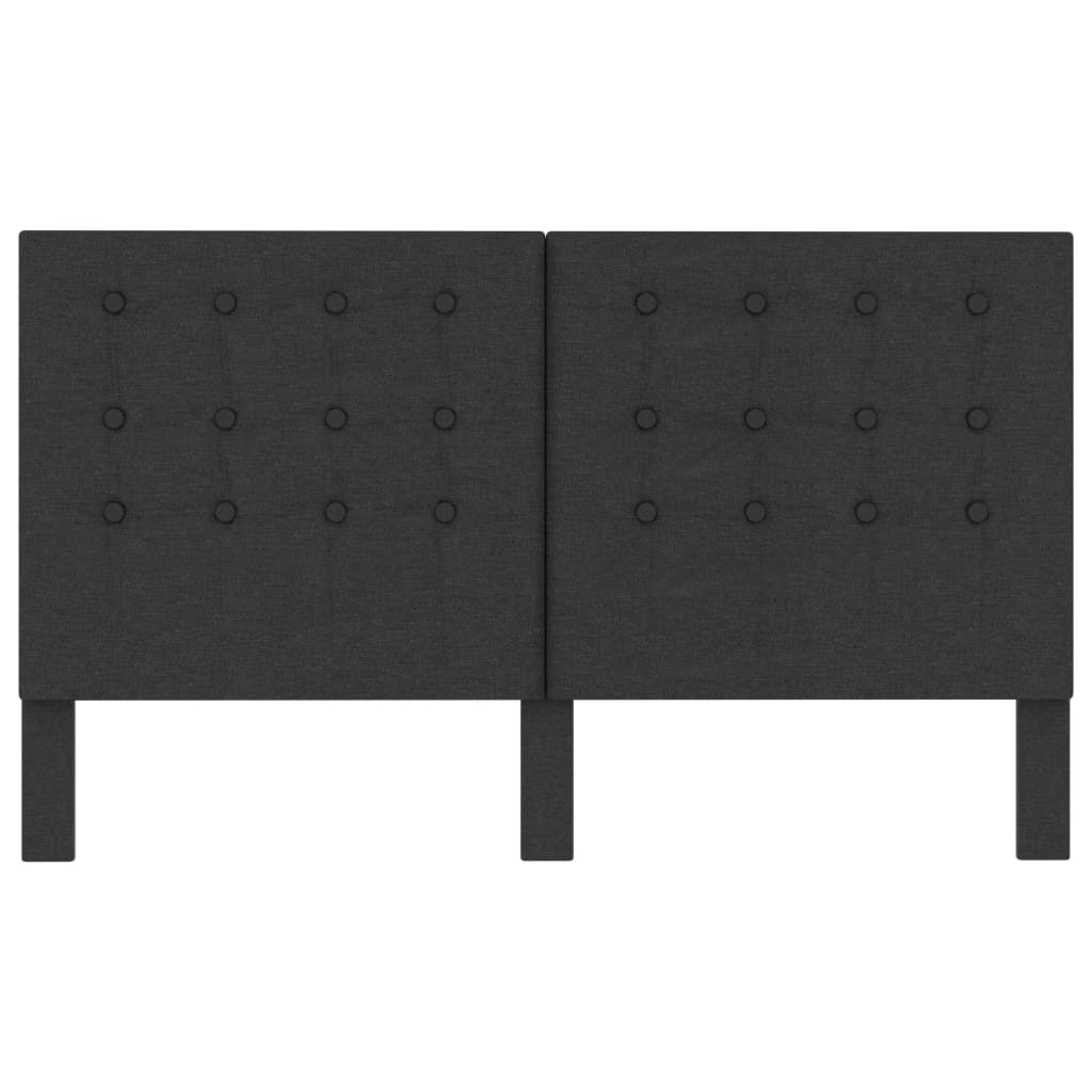 vidaXL Καπιτονέ Κεφαλάρι Σκούρο Γκρι 160 x 200 εκ. Υφασμάτινο