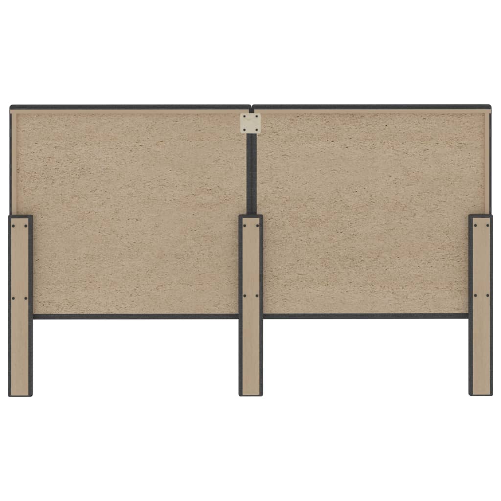 vidaXL Καπιτονέ Κεφαλάρι Σκούρο Γκρι 160 x 200 εκ. Υφασμάτινο