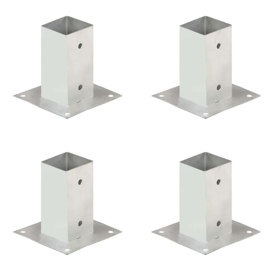 vidaXL Στηρίγματα Στύλου/Κολόνας 4 τεμ. 71 χιλ. Γαλβανισμένο Μέταλλο