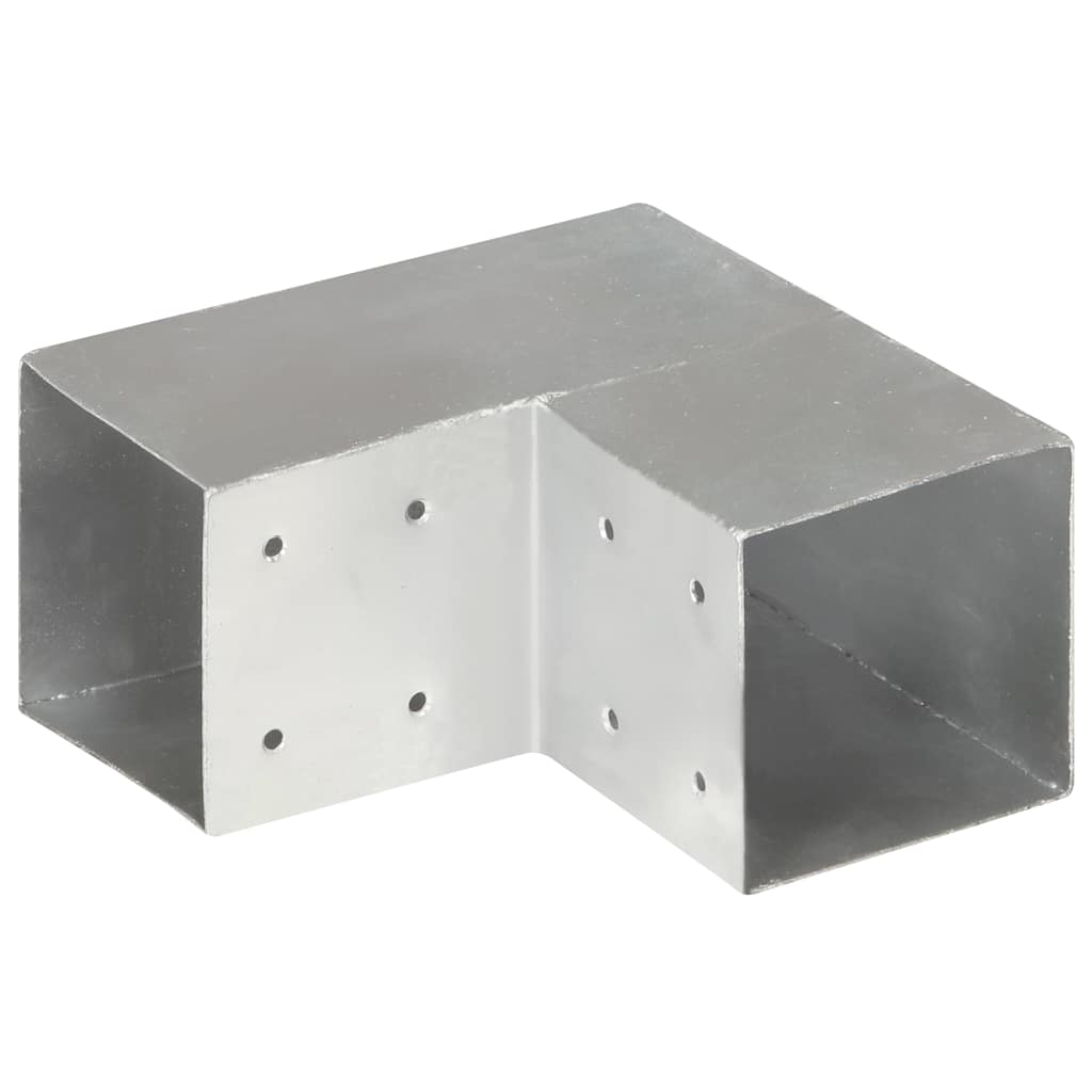 vidaXL Σύνδεσμος Στύλου Σχήματος L 101x101 χιλ. από Γαλβανισμ. Μέταλλο