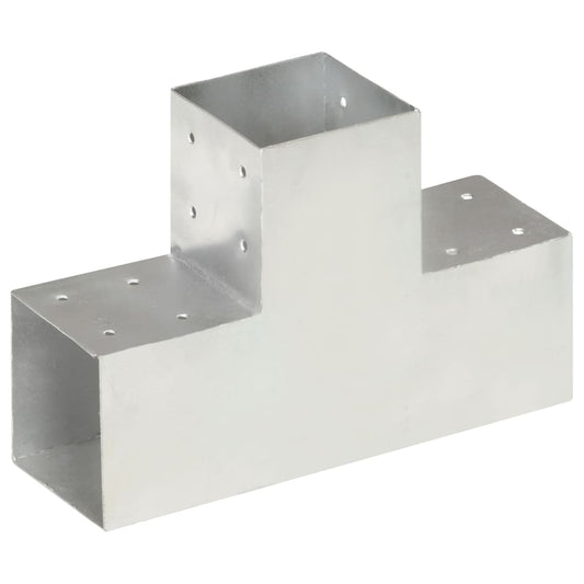vidaXL Σύνδεσμος Στύλου Σχήματος T 101x101 χιλ. από Γαλβανισμ. Μέταλλο