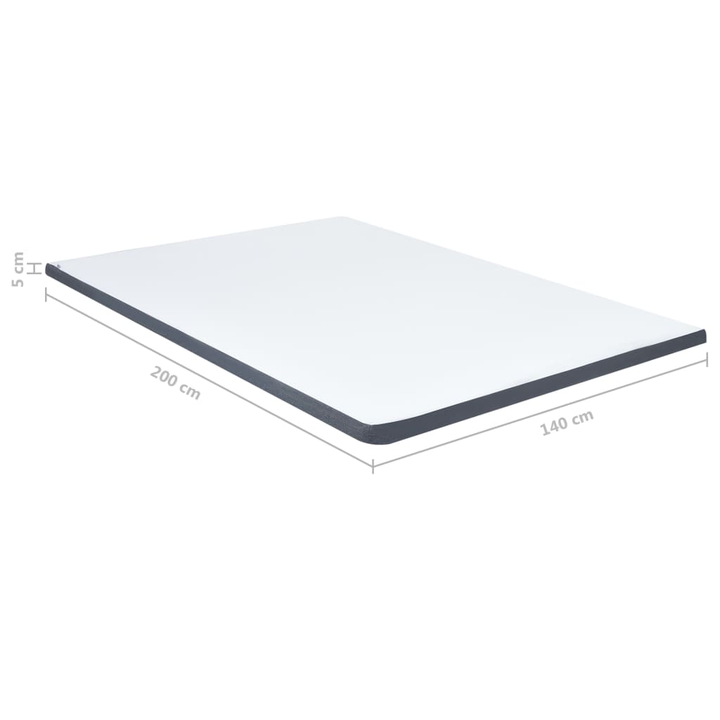 vidaXL Ανώστρωμα για Κρεβάτι Boxspring 200 x 140 x 5 εκ. μέτριας απαλότητας
