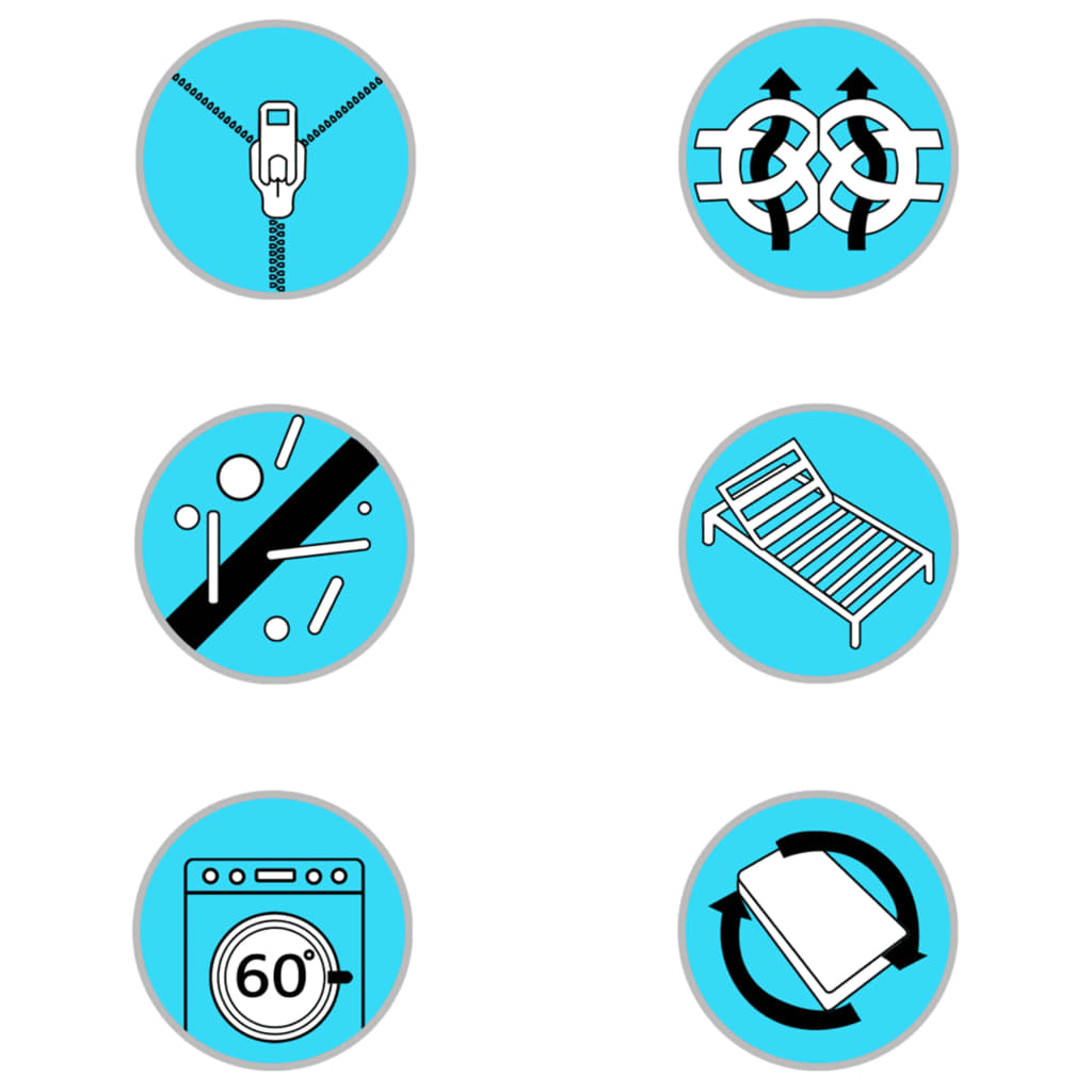 vidaXL Ανώστρωμα για Κρεβάτι Boxspring 200 x 160 x 5 εκ. μέτριας απαλότητας