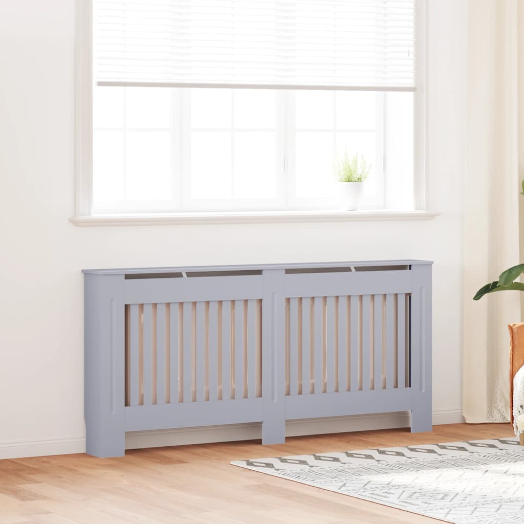 vidaXL Κάλυμμα Καλοριφέρ Ανθρακί 172 x 19 x 81,5 εκ. από MDF