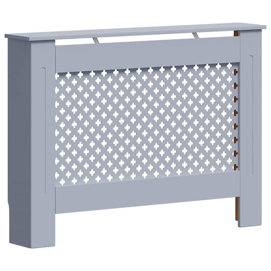vidaXL Κάλυμμα Καλοριφέρ Ανθρακί 112 x 19 x 81,5 εκ. από MDF