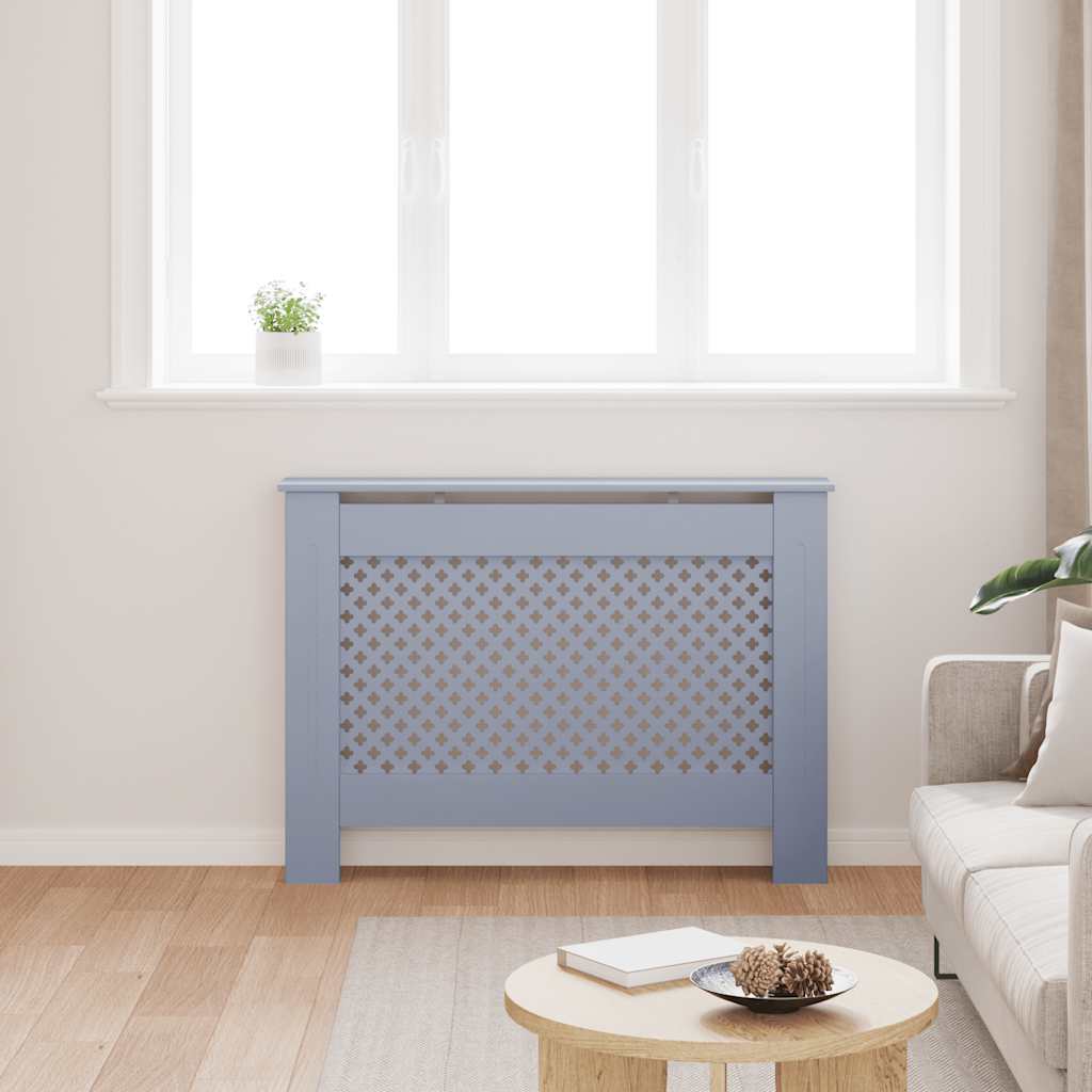vidaXL Κάλυμμα Καλοριφέρ Ανθρακί 112 x 19 x 81,5 εκ. από MDF