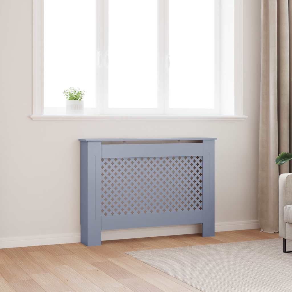 vidaXL Κάλυμμα Καλοριφέρ Ανθρακί 112 x 19 x 81,5 εκ. από MDF