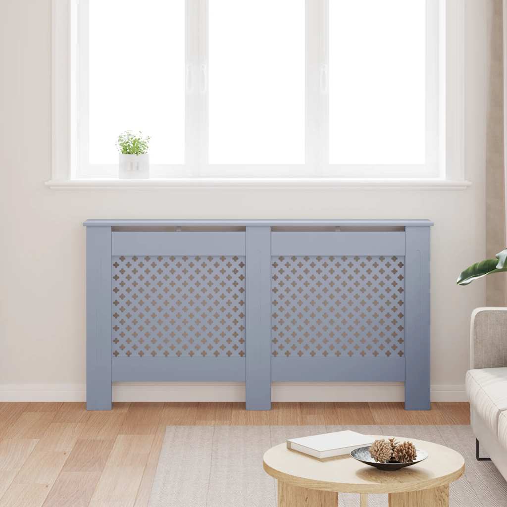 vidaXL Κάλυμμα Καλοριφέρ Ανθρακί 152 x 19 x 81,5 εκ. από MDF