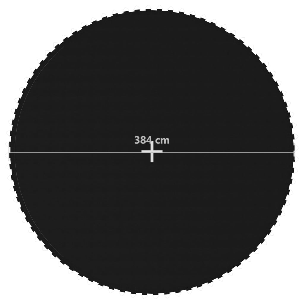 vidaXL Σεντόνι Αναπήδησης Μαύρο για Στρογγυλό Τραμπολίνο 4,27 μ.