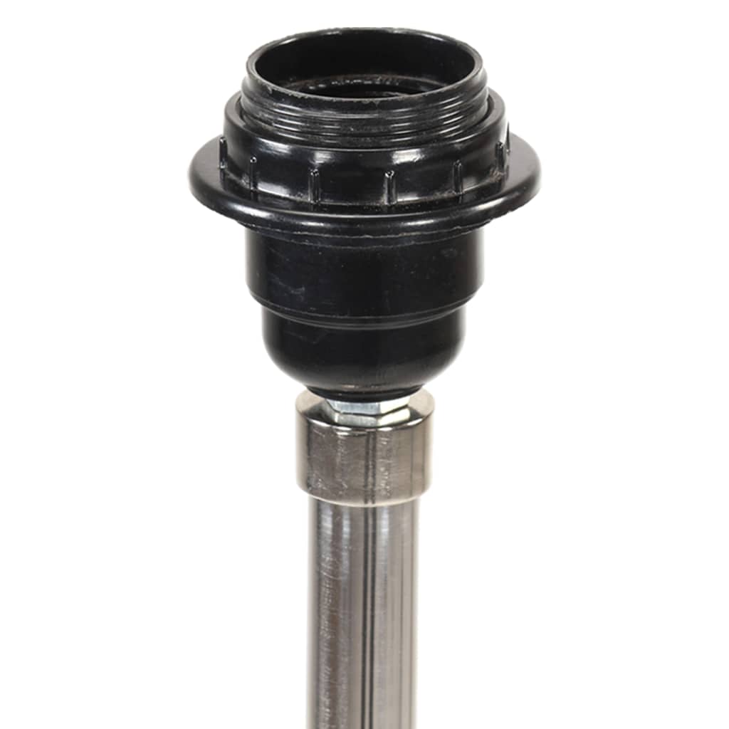 vidaXL Φωτιστικό Δαπέδου με Τρίποδο Καφέ Μελί/Γκρι 141 εκ. Ξύλο Teak