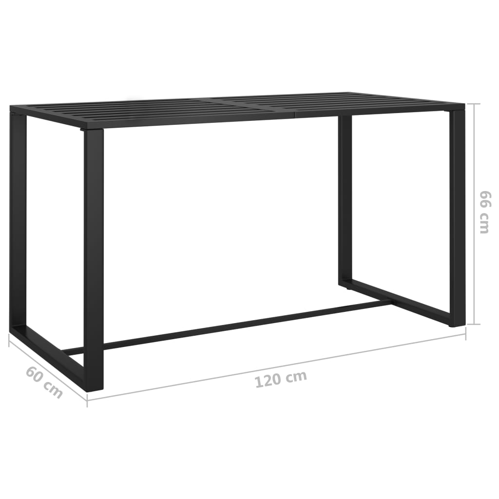 vidaXL Σαλόνι Κήπου 6 Τεμαχίων Ανθρακί Αλουμινίου με Μαξιλάρια