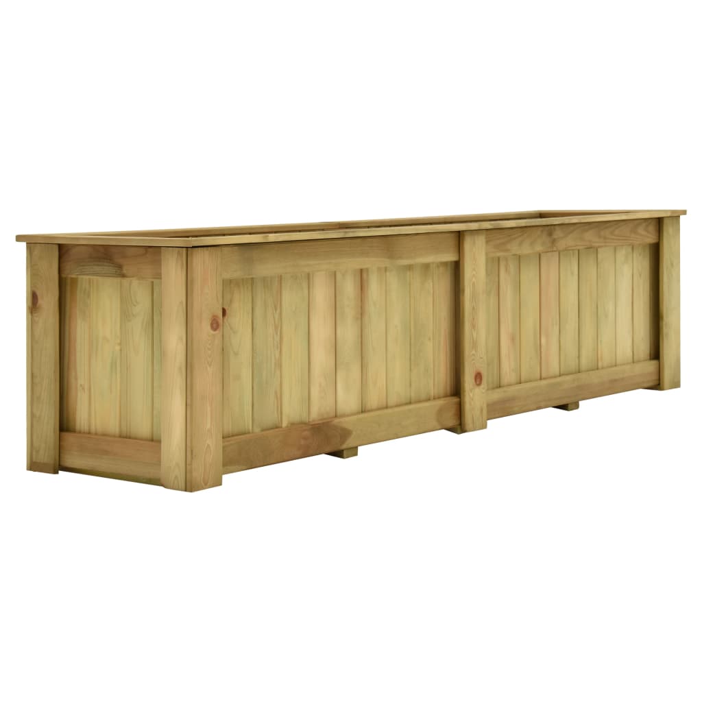 vidaXL Υπερυψωμένη Γλάστρα 196 x 50 x 50 εκ. Εμποτισμένο Ξύλο Πεύκου