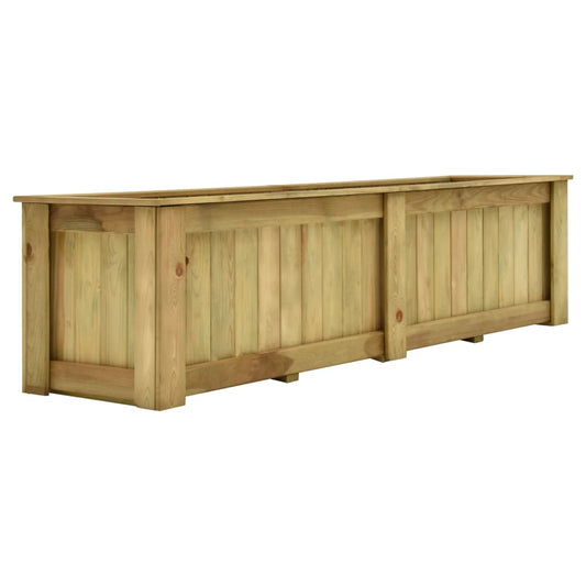 vidaXL Υπερυψωμένη Γλάστρα 196 x 50 x 50 εκ. Εμποτισμένο Ξύλο Πεύκου