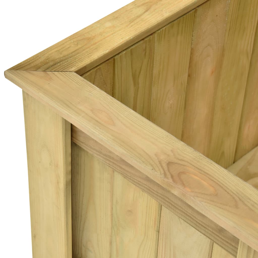 vidaXL Υπερυψωμένη Γλάστρα 196 x 50 x 50 εκ. Εμποτισμένο Ξύλο Πεύκου