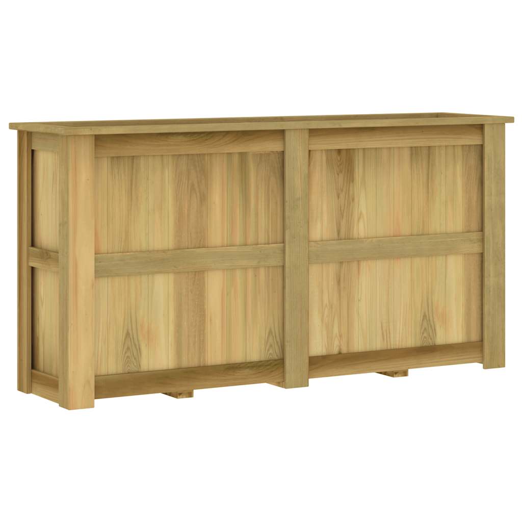 vidaXL Υπερυψωμένη Γλάστρα 196 x 50 x 100 εκ. Εμποτισμένο Ξύλο Πεύκου