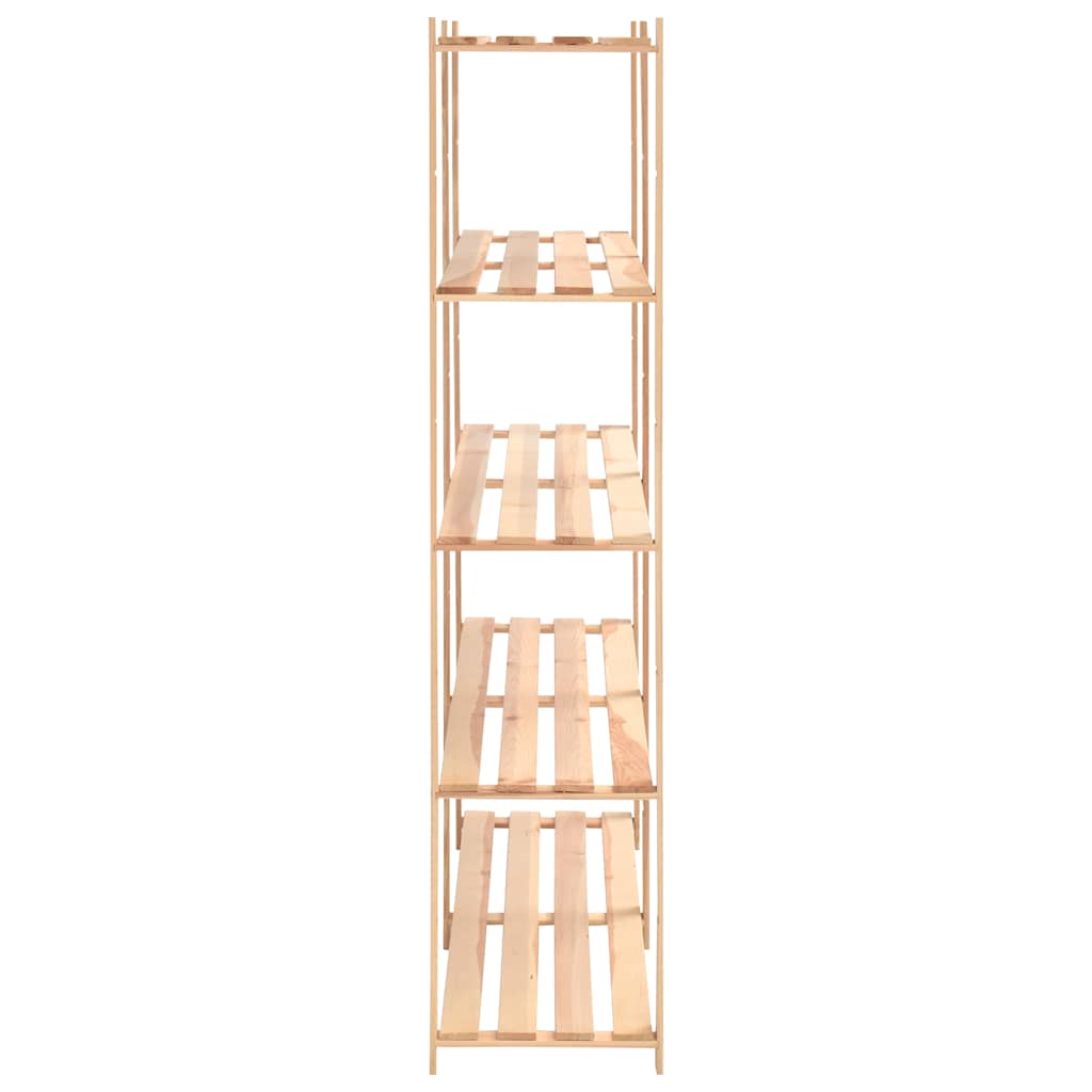 vidaXL Ραφιέρες 5 Επιπέδων 2 τεμ 500 κ 170x38x170 εκ Μασίφ Ξύλο Πεύκου
