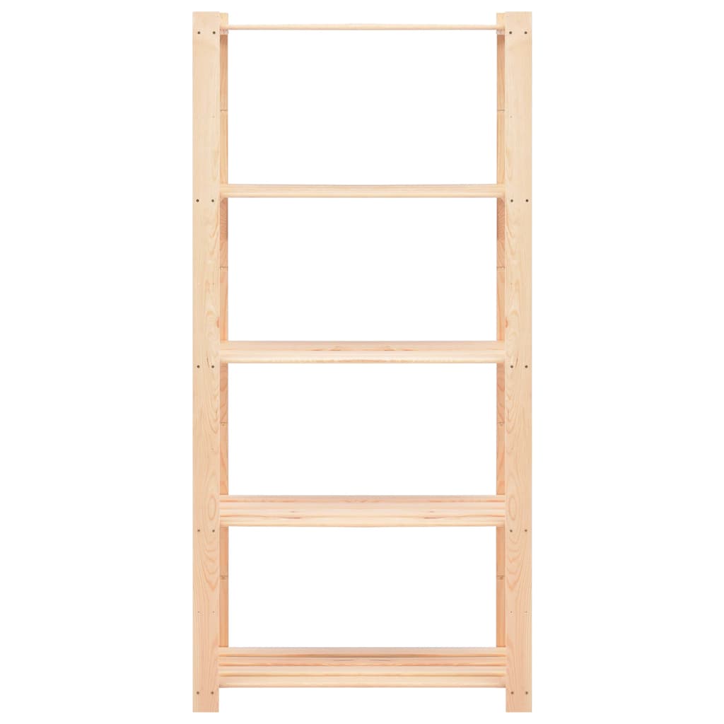 vidaXL Ραφιέρες 5 Επιπέδων 5 τεμ 250 κ 80x38x170 εκ Μασίφ Ξύλο Πεύκου