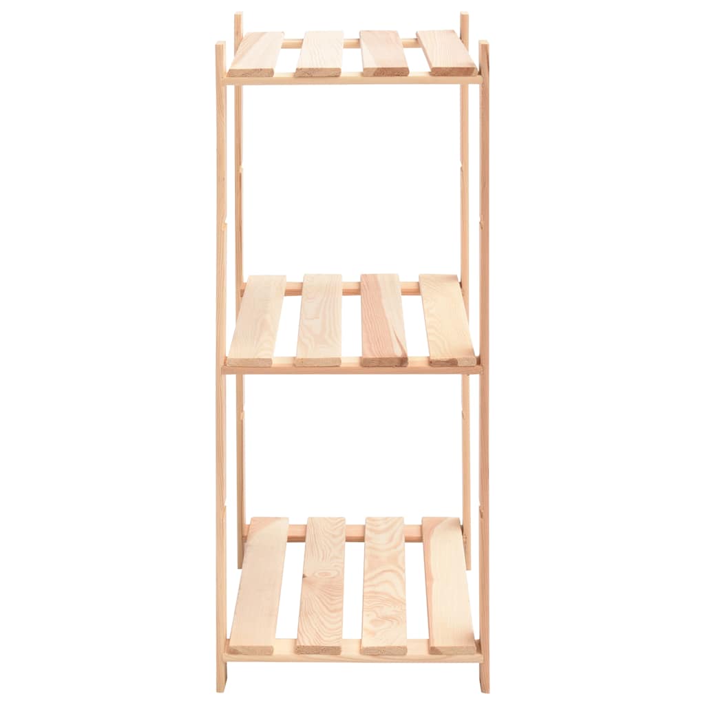 vidaXL Ραφιέρες 3 Επιπέδων 2 τεμ 150 κ. 60x38x90 εκ. Μασίφ Ξύλο Πεύκου