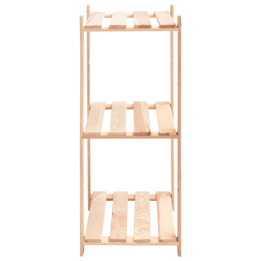 vidaXL Ραφιέρες 3 Επιπέδων 3 τεμ 150 κ. 60x38x90 εκ. Μασίφ Ξύλο Πεύκου