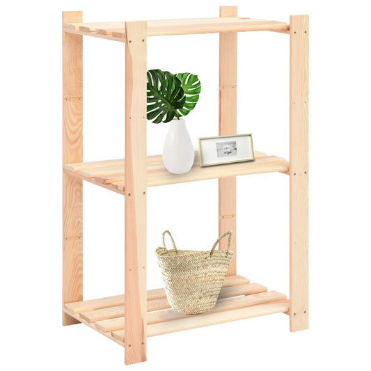 vidaXL Ραφιέρες 3 Επιπέδων 10 τεμ 150 κ. 60x38x90 εκ Μασίφ Ξύλο Πεύκου