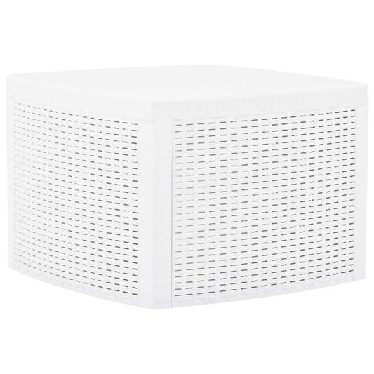 vidaXL Βοηθητικό Τραπέζι Λευκό 54 x 54 x 36,5 εκ. Πλαστικό