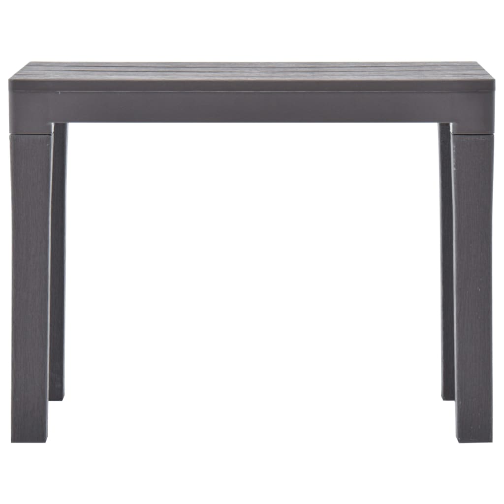 vidaXL Πάγκοι Κήπου 2 τεμ. Μόκα Πλαστικοί