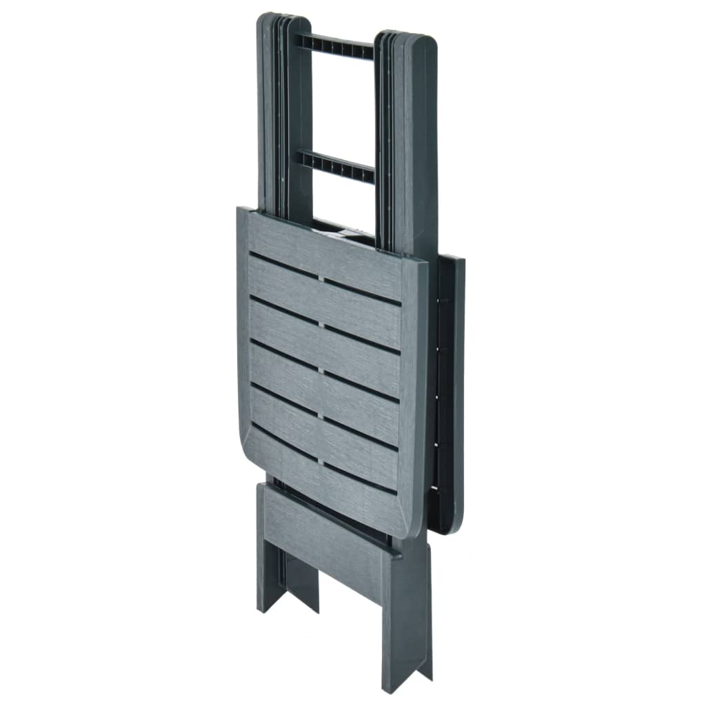 vidaXL Τραπέζι Κήπου Πτυσσόμενο Πράσινο 79 x 72 x 70 εκ. Πλαστικό