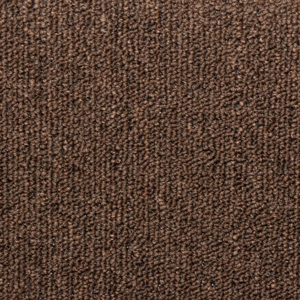 vidaXL Πατάκια Σκαλοπάτια 15 τεμ. Καφέ Ορθογώνια Άκρη 65x21x4 εκ.