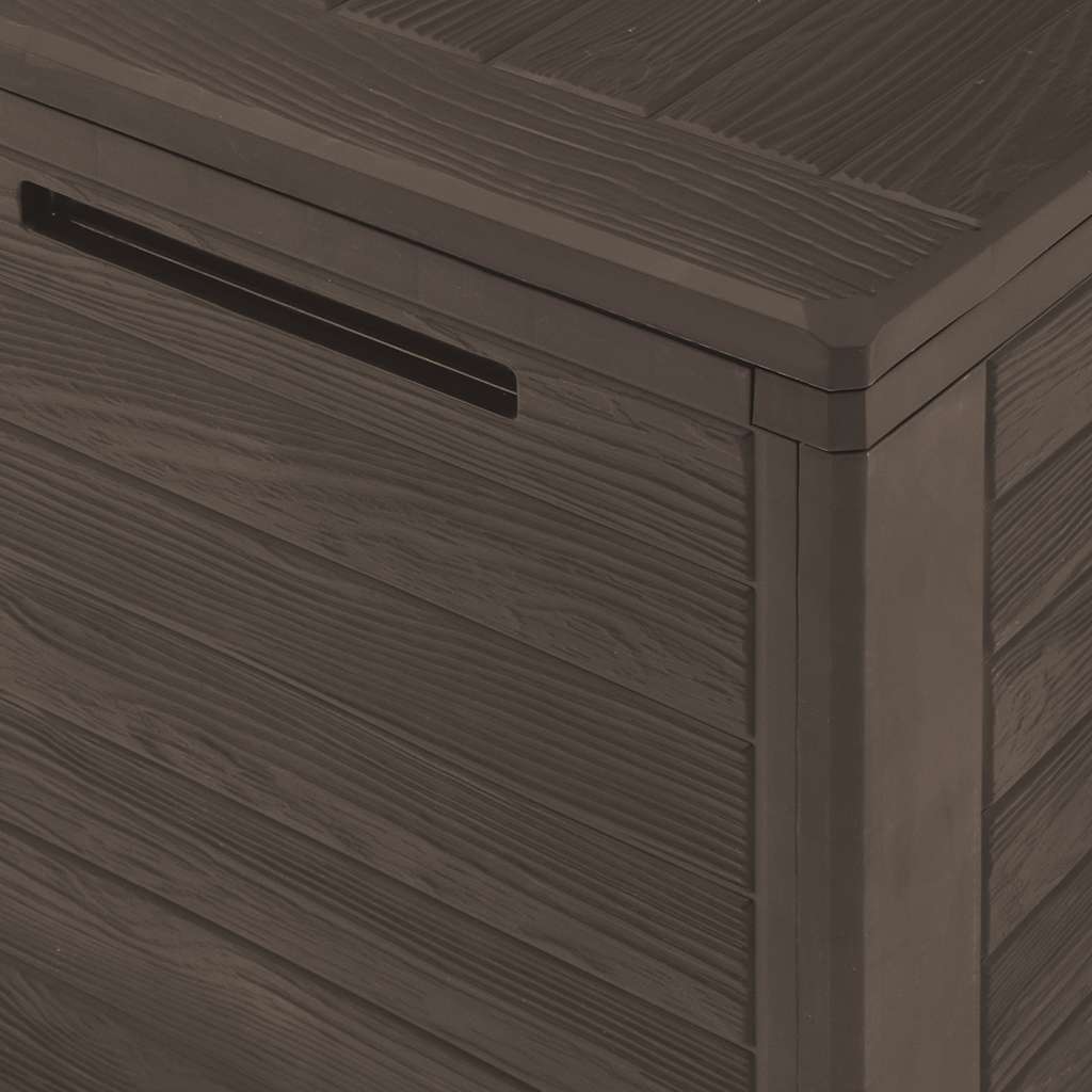 vidaXL Μπαούλο Αποθήκευσης Κήπου Καφέ 116 x 44 x 55 εκ.