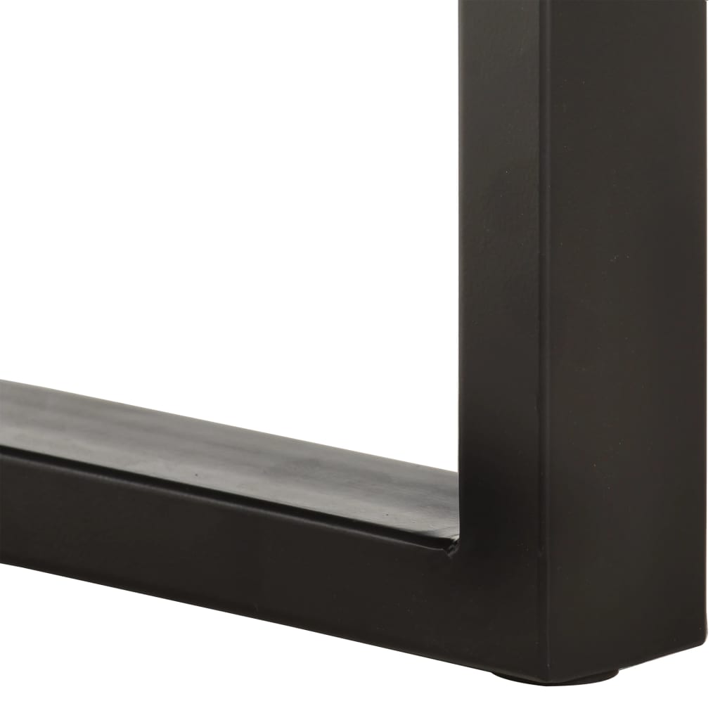 vidaXL Πάγκος Live Edge 110 εκ. από Μασίφ Ξύλο Ακακίας και Ατσάλι